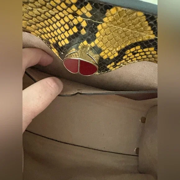 Kate Spade Romy Medium Satchel in Python-Embossed Leather | Fall 2019 Runway Bag - Picture 6 of 16